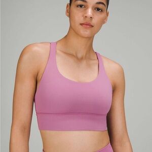 Lululemon long line energy bra in velvet dust